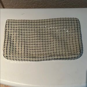 Tan/Taupe Mesh Clutch